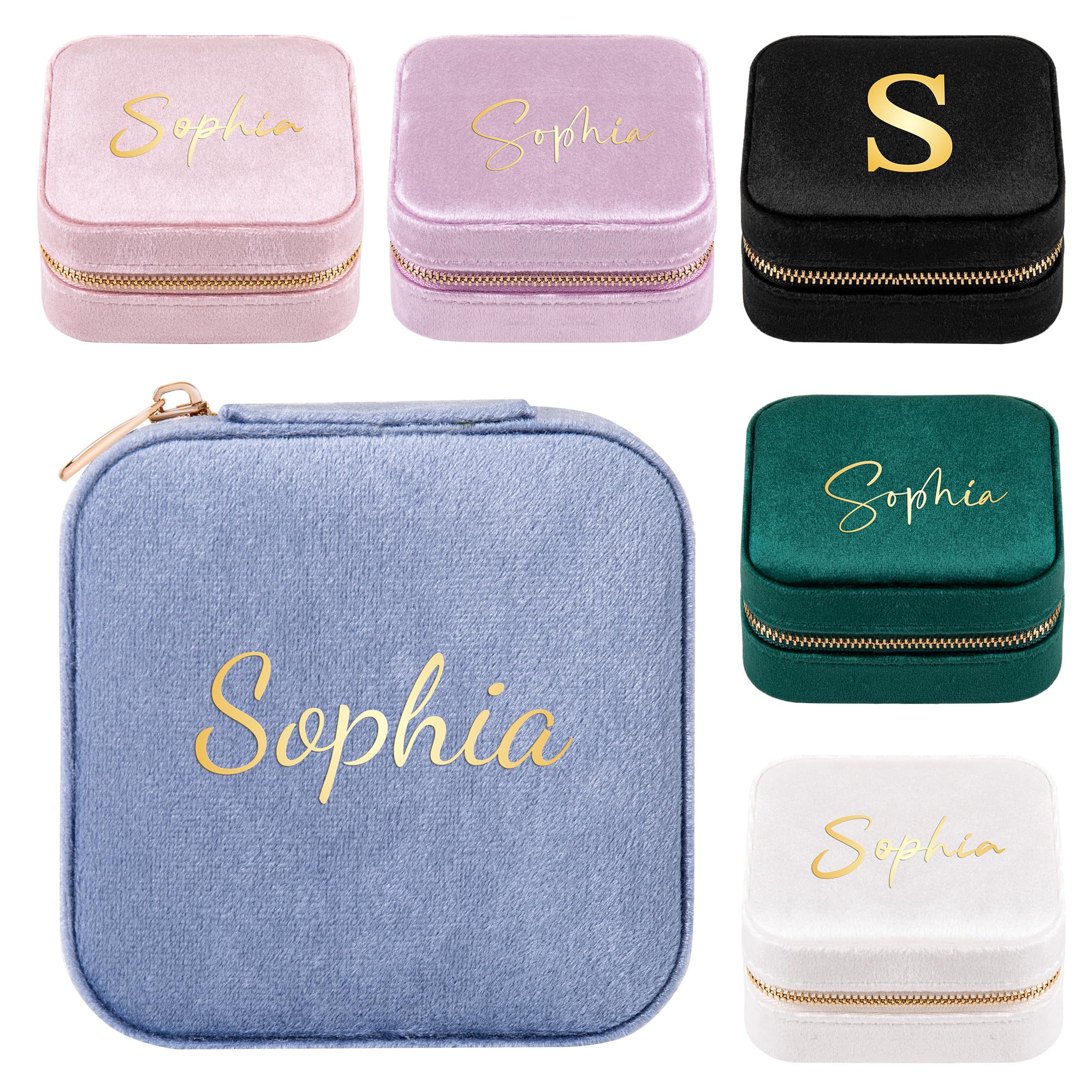 Personalized Travel Jewelry Case