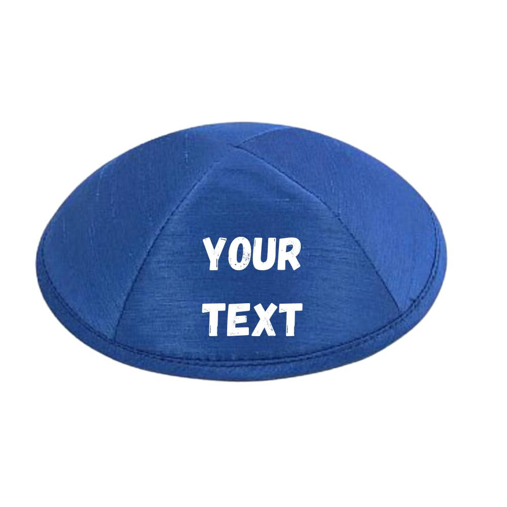 Custom  Raw silk Kippah