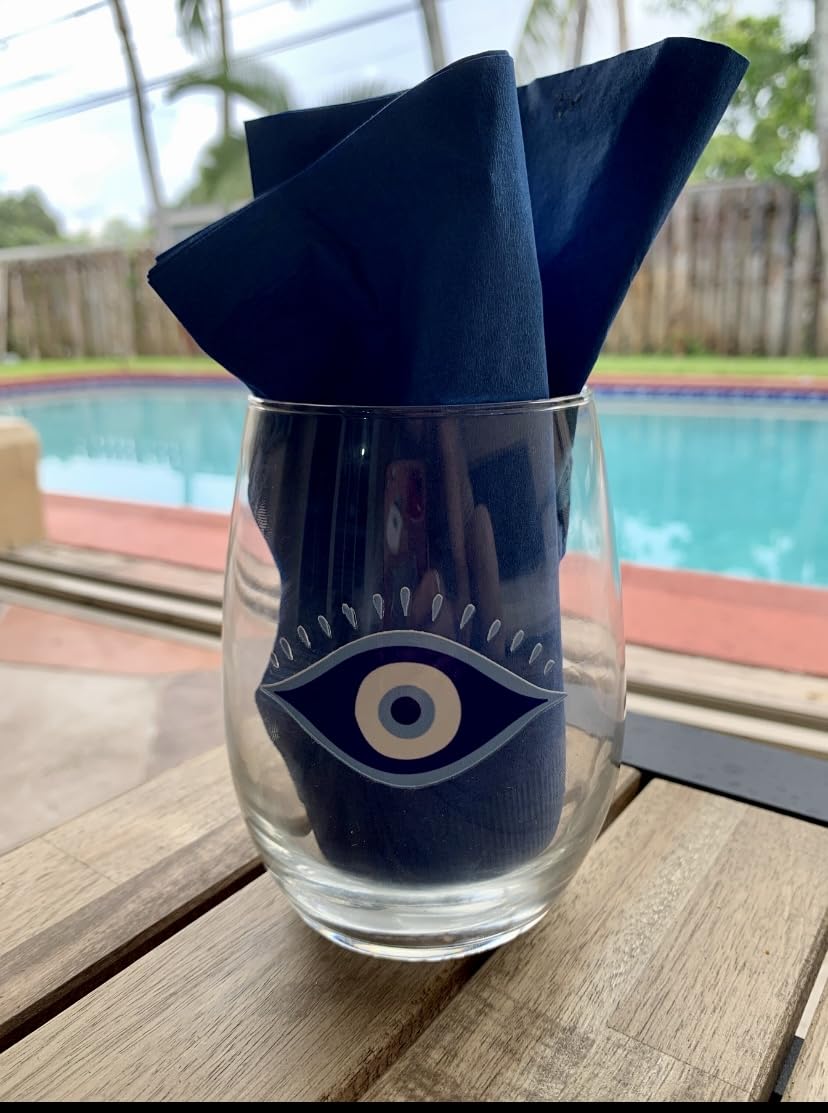 Evil Eye Wine Glass