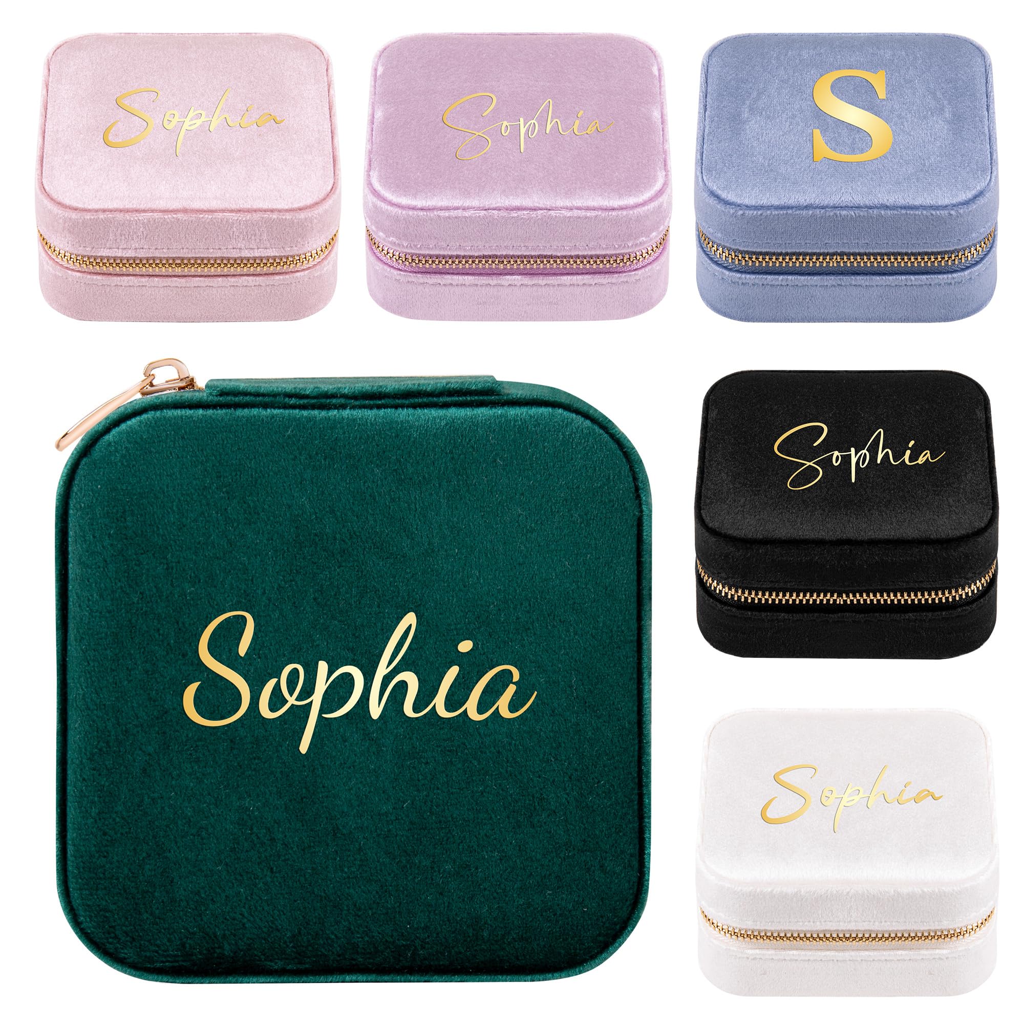 Personalized Travel Jewelry Case