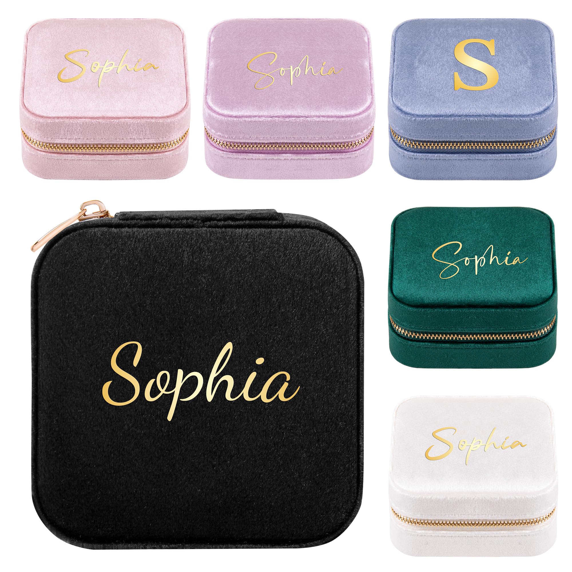 Personalized Travel Jewelry Case