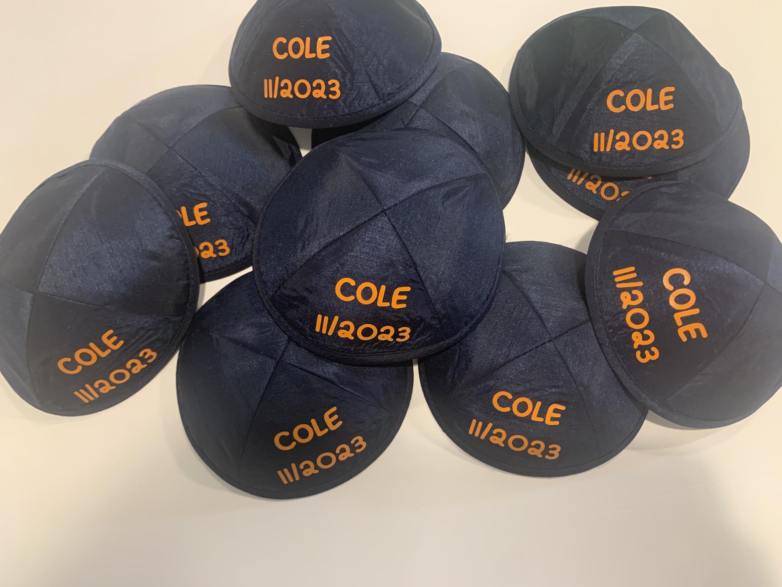 Custom  Raw silk Kippah