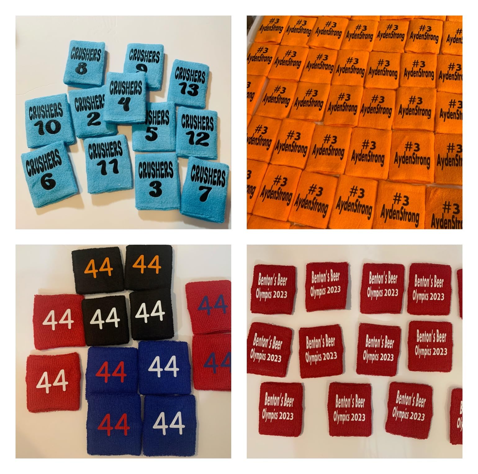 Personalized image sweatbands