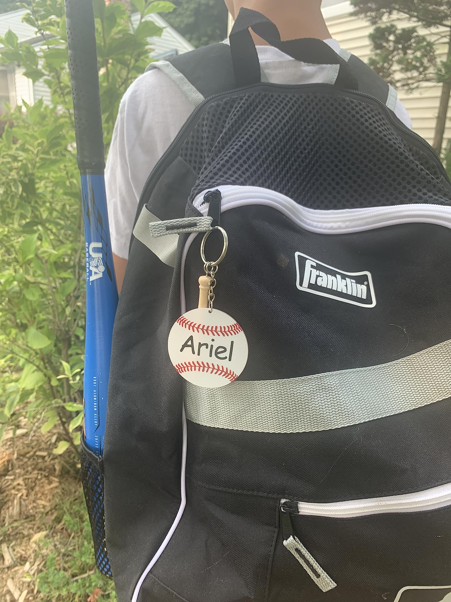 Personalized Baseball Keychain,