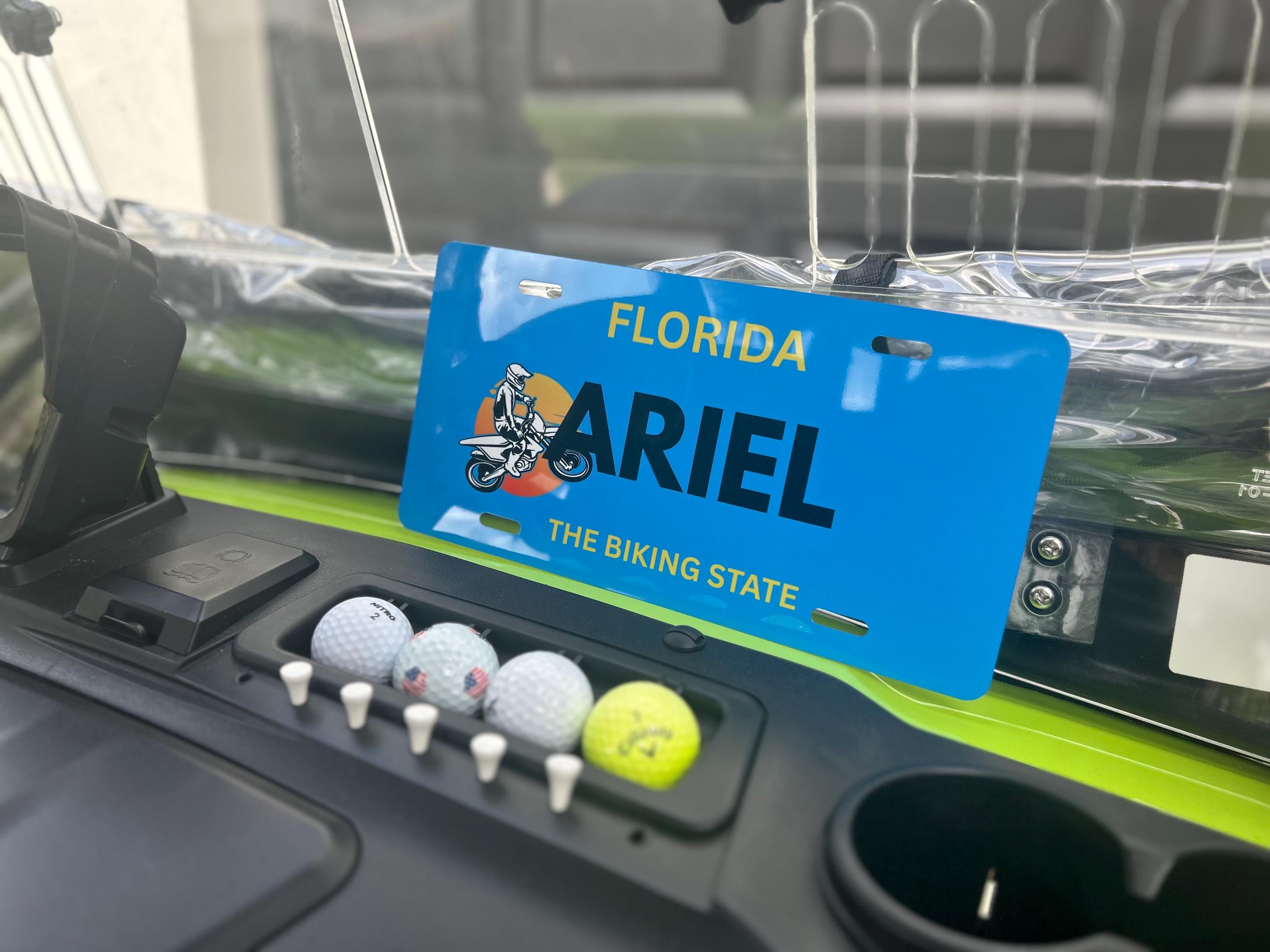 Custom License Plate 6x12, Personalized Glossy Aluminum Car Tag | Gift for Dad, Boyfriend, Car Lover