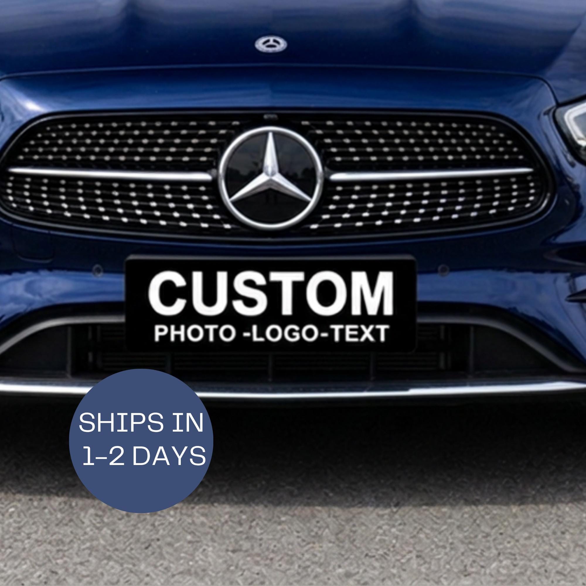 Custom License Plate 6x12, Personalized Glossy Aluminum Car Tag | Gift for Dad, Boyfriend, Car Lover
