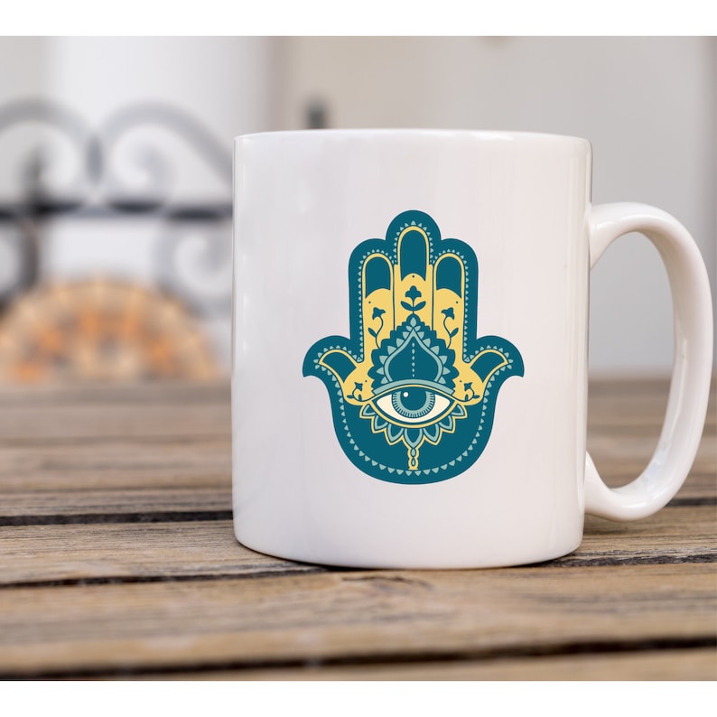 Hamsa Hand Coffee Mug